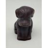 Image 1 : Adorable Degenhart Vintage Glass Dog Figurine -Orchid