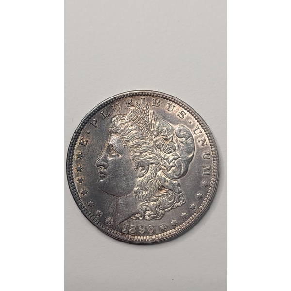 United States 1896 Morgan 90% Silver Dollar - Toned