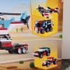 Image 5 : Lego Creator Flatbed Truck With Helicopter #31146 Building Kit ~ NEW IN BOX