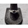 Image 1 : Breathtaking 14K White Gold Ring Featuring Stunning Black Center Stone & Small Diamond Accents 4.2 G