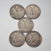 Image 2 : Five Assorted Years 90% Silver Walking Liberty Half Dollars - Face Value: $2.50