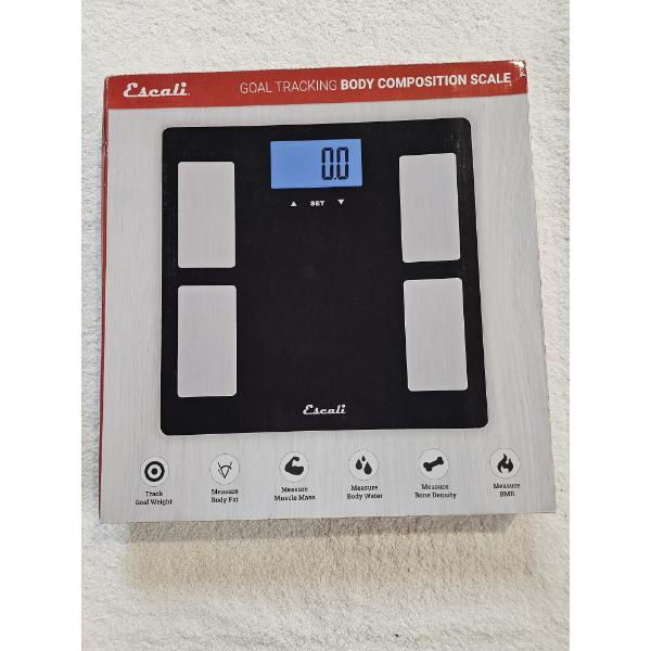 Escali Goal Tracking Body Composition Scale (12.25x12.25x.83")
