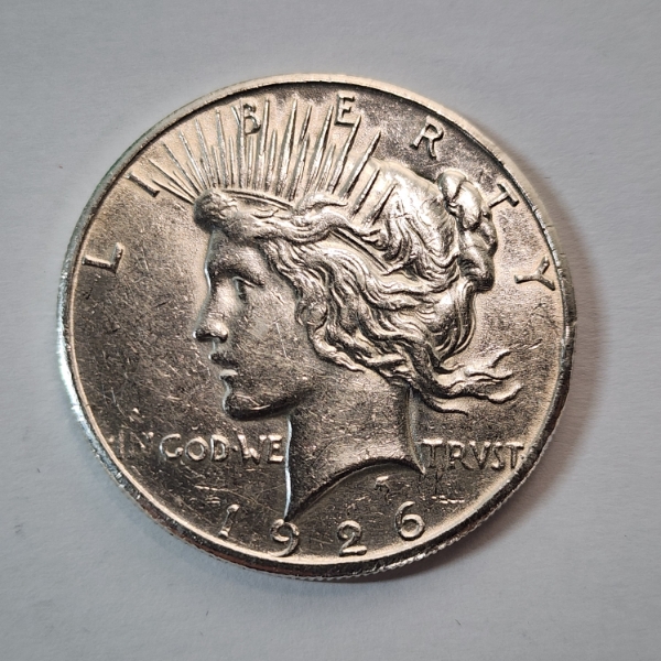 United States 1926 Silver Peace Dollar - 90% U.S. Silver Coin