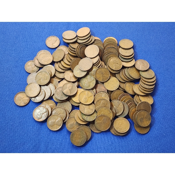 $1.79 Face Value of Assorted Years United States Wheat Cents
