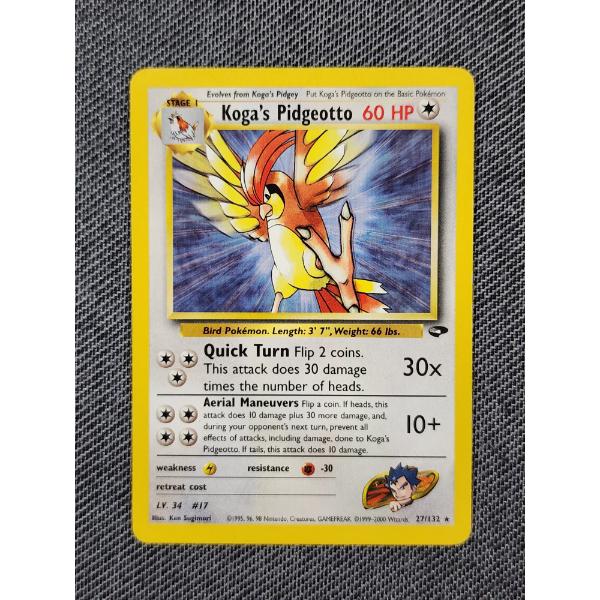 Koga's Pidgeotto 27/132 Rare Vintage Pokemon Trading Card