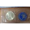 Image 9 : (4) Eisenhower Uncirc Silver Dollars, 1974 Bicentennial Comm Medal & 1974 First Day Cover Medal