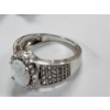 Image 8 : BEAUTIFUL & STUNNING Sterling Silver Opal Ring ~ Size 7 ~ Weighing 3.7 Grams ~ DON'T MISS THIS!