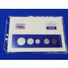 Image 1 : The WWII Coin & Stamp Collection 1944: 5 Coins in Binder Sheet w/ Info Card - Collectible 