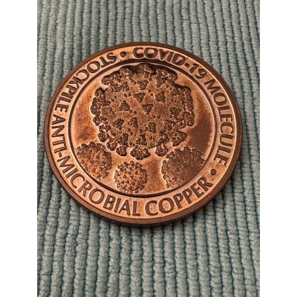 Rare Covid-19 Molecule .999 Fine Copper Ounce - Exceptional Copper Round