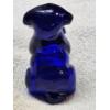 Image 2 : Degenhart Vintage Uranium Glass Dog Figurine - Cobalt - UV Reactive!!!