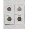 Image 1 : Lot of (4) Indian Head Cent Coins - 1859, 1860, 1861, and 1863