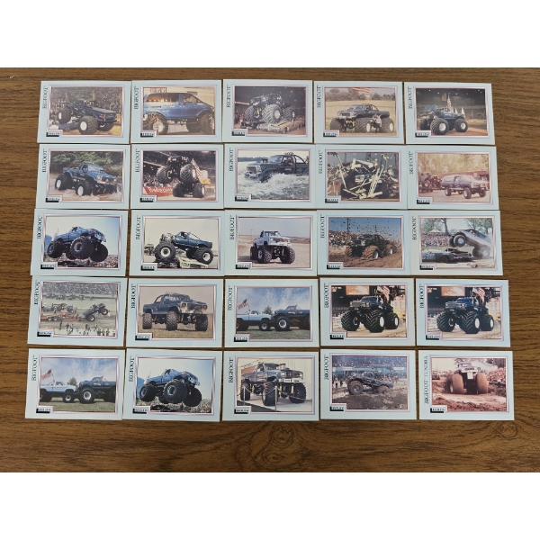 Collection of 25 Bigfoot Monster Truck Trading Cards - Excellent Condition!
