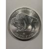 Image 2 : One Troy Ounce .999 Fine Silver Indian Buffalo Round Coin - Mint Condition - Guaranteed Authentic 
