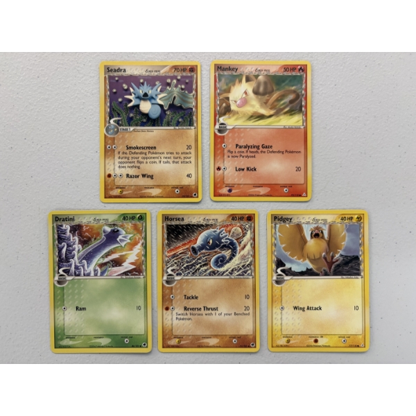 Lot of 5 Vintage Delta Species Pokemon Trading Cards