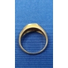 Image 4 : Men's 14K Gold Ring With Diamonds - Size 9 - Weight: 6.6g