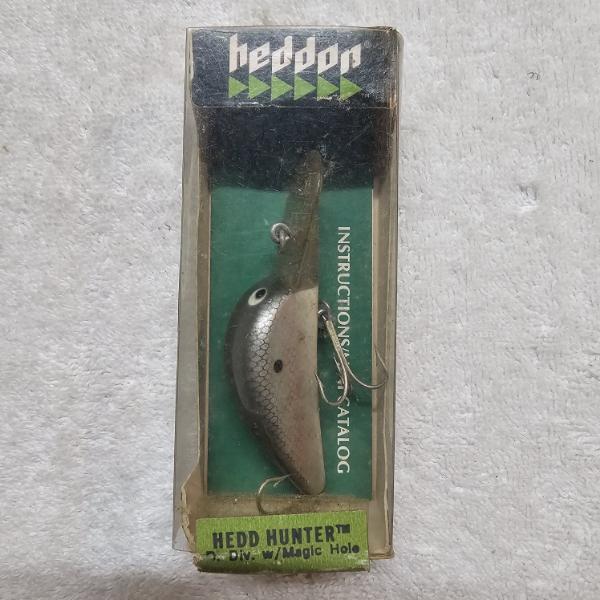 Vintage James Heddon's Sons Hedd Hunter Deep Diver Crankbait Fishing Lure - 3"