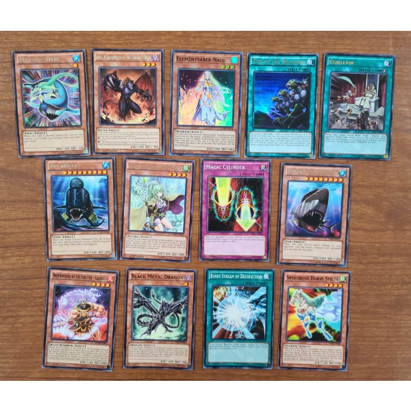 Lot of 13 Yu-Gi-Oh Trading Cards Including Holo's!