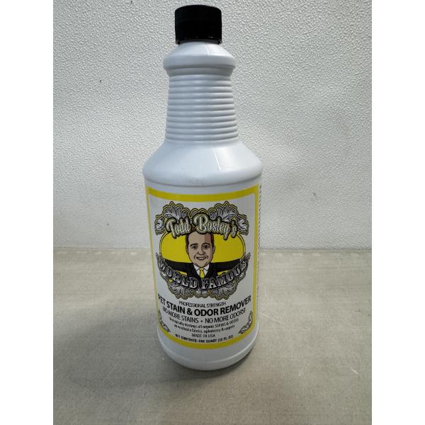 Brand New Quart of Todd Bosley's Pet Stain & Odor Remover - Biologically Destroys Stains & Odors