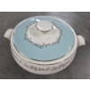 Image 3 : Vintage Tiffany Blue, Gold & Cream Lifetime China Co. Alliance Ohio Dish Set & Blue Canning Jars