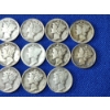 Image 3 : Lot of 13 Assorted Years Silver Mercury Dimes - 90% U.S. Silver - Face Value $1.30