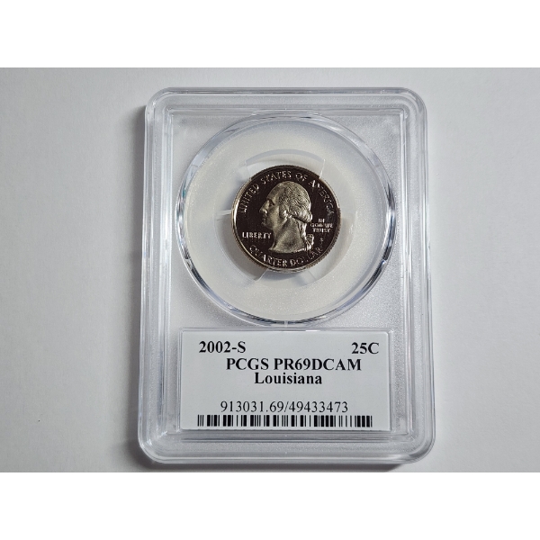2002-S Louisiana State Quarter PCGS PR 69 DCAM