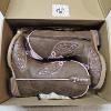 Image 1 : M&F Western Products Twister Girls' Gracie Brown And Pink Cross Wings Cowboy Boots, Size 9