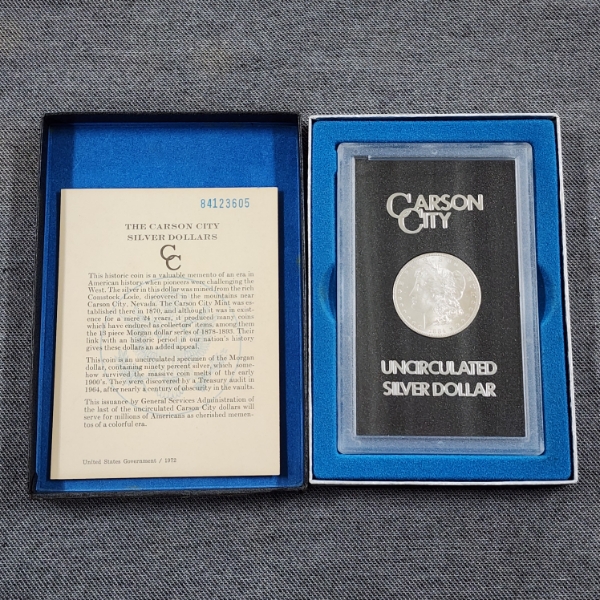 1884-CC United States 90% Silver Morgan Dollar in GSA Slab ~ Only 1,136,000 Minted! 