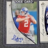 Image 2 : Three Upper Deck AUTOGRAPHED New York Giants Rookie Authentics Football Trading Cards Ft. NUMBERED!