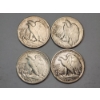 Image 2 : Four 90% Silver Walking Liberty Half Dollars: 1945-D, 1943, 1943, 1936 Face Value: $2.00