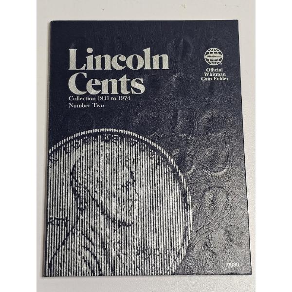 Vintage Whitman Lincoln Cents #2 Coin Folder, #9030