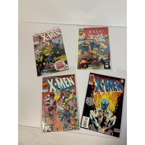 X-Men Comics - Set of 4 - Marvel Comics - X-Men Deluxe - Mutant Mile Stone - 2 in Plastic Packaging