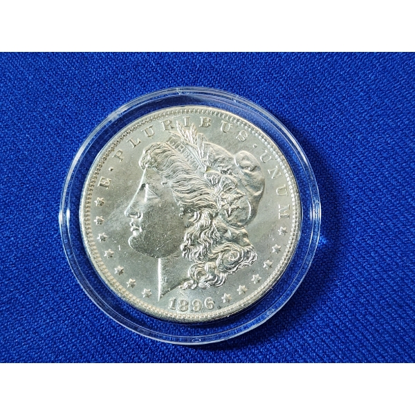 Stunning 1896 90% Silver Morgan Dollar in Capsule