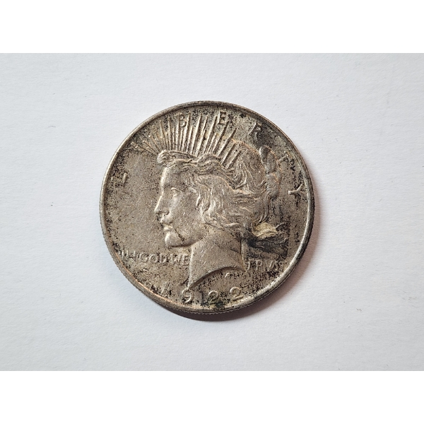1922 Silver Peace Dollar - 90% U.S. Silver 