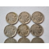 Image 2 : Assorted Years U.S. Nickels: Buffalo & "V" FV: $0.85