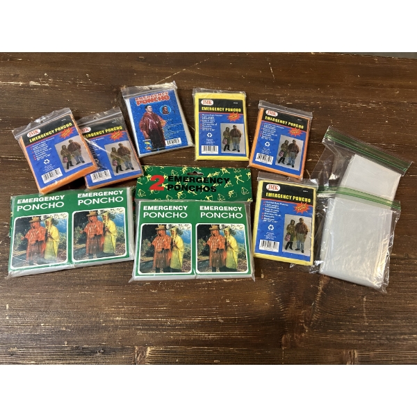 Rain Jackets - set of 12 miscellaneous rain jackets 