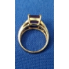 Image 4 : Beautiful 10K Gold Ring With Amethyst - Size 7 - Weight: 4.6g