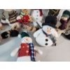 Image 6 : Lot of Decorative Plush Snowman Collectibles 