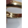Image 2 : 14K Gold Ring With Green Stone - Size 6 - Total Weight: 2.9g