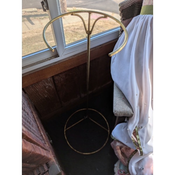 Metal  Brass Finish Stand For Large Dolls,  39" 