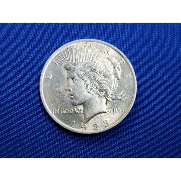 1923 90% Silver Peace Dollar