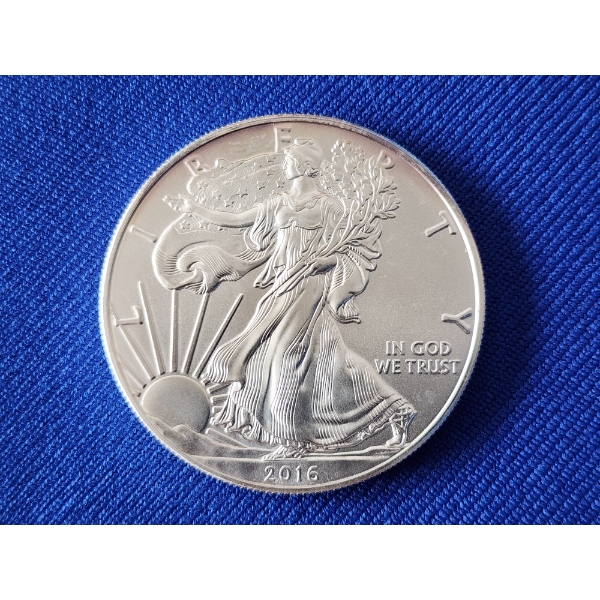 2016 Silver American Eagle $1 Coin - 1 oz .999 Fine Silver