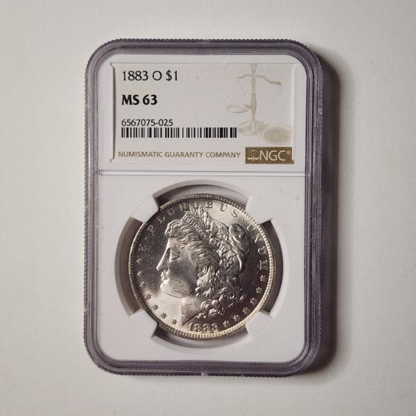 NGC MS63 Graded 1883-O Morgan 90% Silver Dollar ~ New Orleans Minted Dollar!