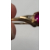 Image 7 : Women's 10K Gold Heart-Shaped Ruby With Open 3-Prong Setting & Accent Diamond - Size 8 - Weight: 1.6