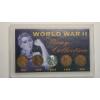 Image 1 : World War II Penny Collection Display With Assorted Years/Mint Marks Lincoln Wheat Cents