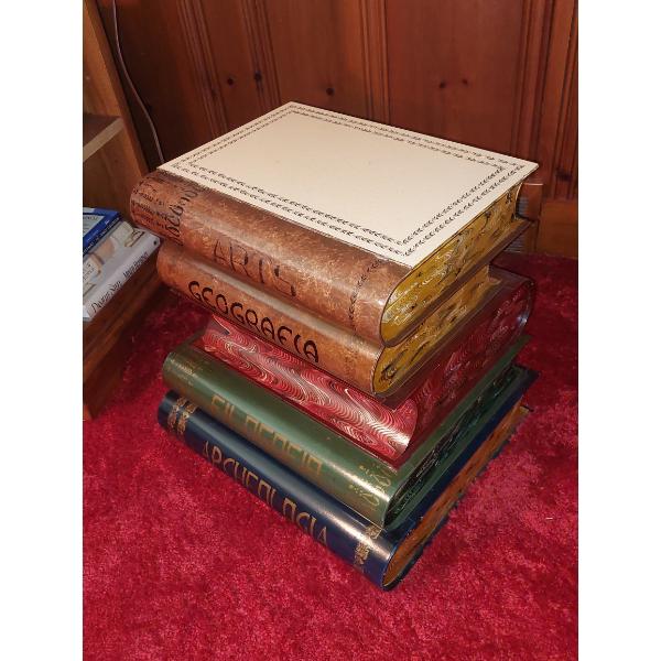 Unique Book Lovers Themed Nite Stand / Table / Lamp Stand   As Shown