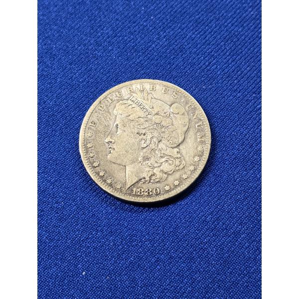 1880- O Morgan Silver Dollar