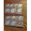 Image 1 : U.S. Mint UNC Coin Sets - FV $11.28 4 Envelopes - Liberty Dollar - Half Dollar - Quarters - Dimes - 