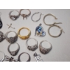 Image 4 : Lot of Sterling Silver Jewelry Including Rings, Earrings, Pendants Total Weight: 58.9g
