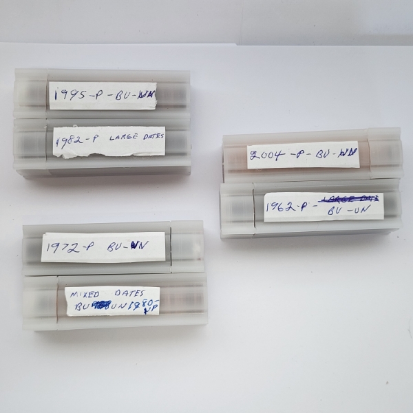 $3.00 Face Value of Assorted Years Lincoln Cents in Tubes