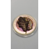 Image 7 : 2019 Mythical Forest Germania Mint 1 Troy Oz .9999 Fine Silver Bejeweled Oak Leaf - Mintage 142/500